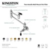 image:imageKingston Brass KS3108PKL Duchess Wall Mount Pot Filler Brushed NickelOil Rubbed Bronze