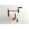 image:imageKingston Brass KS3108PKL Duchess Wall Mount Pot Filler Brushed NickelPolished Brass