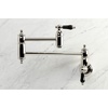 image:imageKingston Brass KS3108PKL Duchess Wall Mount Pot Filler Brushed NickelPolished Nickel
