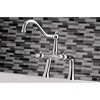 image:imageKingston Brass KS3235BEX Essex 7Inch Center Deck Mount Clawfoot Tub Faucet Oil Rubbed BronzePolished Chrome
