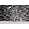 image:imageKingston Brass KS3235BEX Essex 7Inch Center Deck Mount Clawfoot Tub Faucet Oil Rubbed BronzePolished Chrome