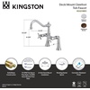 image:imageKingston Brass KS3235BEX Essex 7Inch Center Deck Mount Clawfoot Tub Faucet Oil Rubbed BronzePolished Chrome