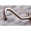 image:imageKingston Brass KS3277PXBS Restoration 8Inch Bridge Kitchen Faucet with Sprayer Brushed BrassBrushed Nickel