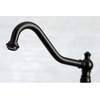 image:imageKingston Brass KS3277PXBS Restoration 8Inch Bridge Kitchen Faucet with Sprayer Brushed BrassOil Rubbed Bronze