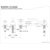 image:imageKingston Brass KS3332AX Heritage Roman Tub Faucet Polished BrassPolished Chrome