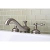 image:imageKingston Brass KS3338NL Heritage Roman Tub Filler with Metal lever handle Brushed NickelBrushed Nickel