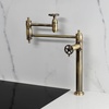 image:imageKingston Brass KS3700CG Fuller Deck Mount Pot Filler Faucet Matte BlackAntique Brass