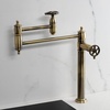 image:imageKingston Brass KS3700CG Fuller Deck Mount Pot Filler Faucet Matte BlackAntique Brass