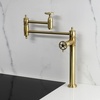 image:imageKingston Brass KS3700CG Fuller Deck Mount Pot Filler Faucet Matte BlackBrushed Brass
