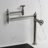 image:imageKingston Brass KS3700CG Fuller Deck Mount Pot Filler Faucet Matte BlackBrushed Nickel