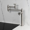 image:imageKingston Brass KS3700CG Fuller Deck Mount Pot Filler Faucet Matte BlackBrushed Nickel