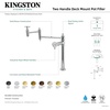 image:imageKingston Brass KS3700CG Fuller Deck Mount Pot Filler Faucet Matte BlackOil Rubbed Bronze