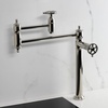 image:imageKingston Brass KS3700CG Fuller Deck Mount Pot Filler Faucet Matte BlackPolished Nickel
