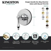 image:imageKingston Brass KS4037AX Restoration SingleHandle SixWay Diverter Valve with Trim Kit Brushed BrassBrushed Brass
