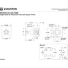 image:imageKingston Brass KS4041NX Hamilton SingleHandle SixWay Diverter Valve with Square Trim Kit Polished ChromePolished Brass