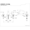 image:imageKingston Brass KS5531AL Vintage Roman Tub Faucet Polished Chrome