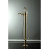 image:imageKingston Brass KS7011RL Royale Freestanding Tub Faucet with Hand Shower Polished ChromeBrushed Brass