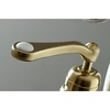 image:imageKingston Brass KS7011RL Royale Freestanding Tub Faucet with Hand Shower Polished ChromeBrushed Brass