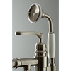 image:imageKingston Brass KS7011RL Royale Freestanding Tub Faucet with Hand Shower Polished ChromeBrushed Nickel