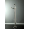 image:imageKingston Brass KS7011RL Royale Freestanding Tub Faucet with Hand Shower Polished ChromeBrushed Nickel