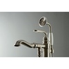 image:imageKingston Brass KS7011RL Royale Freestanding Tub Faucet with Hand Shower Polished ChromeBrushed Nickel