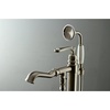image:imageKingston Brass KS7011RL Royale Freestanding Tub Faucet with Hand Shower Polished ChromeBrushed Nickel