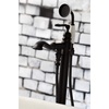 image:imageKingston Brass KS7011RL Royale Freestanding Tub Faucet with Hand Shower Polished ChromeMatte Black