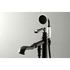 image:imageKingston Brass KS7011RL Royale Freestanding Tub Faucet with Hand Shower Polished ChromeMatte Black