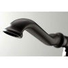 image:imageKingston Brass KS7011RL Royale Freestanding Tub Faucet with Hand Shower Polished ChromeMatte Black