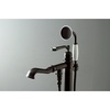 image:imageKingston Brass KS7011RL Royale Freestanding Tub Faucet with Hand Shower Polished ChromeOil Rubbed Bronze