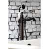 image:imageKingston Brass KS7011RL Royale Freestanding Tub Faucet with Hand Shower Polished ChromeOil Rubbed Bronze