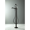 image:imageKingston Brass KS7011RL Royale Freestanding Tub Faucet with Hand Shower Polished ChromeOil Rubbed Bronze