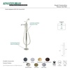 image:imageKingston Brass KS7011RL Royale Freestanding Tub Faucet with Hand Shower Polished ChromeOil Rubbed Bronze