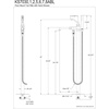image:imageKingston Brass KS7030ABL English Country Freestanding Tub Faucet with Hand Shower Matte BlackMatte Black