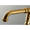image:imageKingston Brass KS7036ABL English Country Freestanding Tub Faucet with Hand Shower Polished NickelBrushed Brass