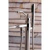 image:imageKingston Brass KS7036ABL English Country Freestanding Tub Faucet with Hand Shower Polished NickelPolished Nickel