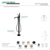 image:imageKingston Brass KS7036ABL English Country Freestanding Tub Faucet with Hand Shower Polished NickelPolished Nickel