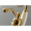 image:imageKingston Brass KS7137ABL Freestanding Roman Tub Filler With Hand Shower Brushed BrassBrushed Brass