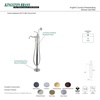 image:imageKingston Brass KS7137ABL Freestanding Roman Tub Filler With Hand Shower Brushed BrassBrushed Brass