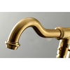 image:imageKingston Brass KS7137ABL Freestanding Roman Tub Filler With Hand Shower Brushed BrassBrushed Brass
