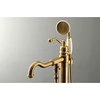 image:imageKingston Brass KS7137ABL Freestanding Roman Tub Filler With Hand Shower Brushed BrassBrushed Brass