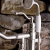 image:imageKingston Brass KS7137ABL Freestanding Roman Tub Filler With Hand Shower Brushed BrassBrushed Nickel