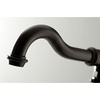 image:imageKingston Brass KS7137ABL Freestanding Roman Tub Filler With Hand Shower Brushed BrassMatte Black