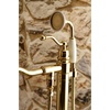 image:imageKingston Brass KS7137ABL Freestanding Roman Tub Filler With Hand Shower Brushed BrassPolished Brass