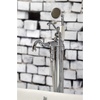 image:imageKingston Brass KS7137ABL Freestanding Roman Tub Filler With Hand Shower Brushed BrassPolished Chrome
