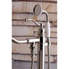 image:imageKingston Brass KS7137ABL Freestanding Roman Tub Filler With Hand Shower Brushed BrassPolished Nickel