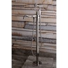 image:imageKingston Brass KS7137ABL Freestanding Roman Tub Filler With Hand Shower Brushed BrassPolished Nickel