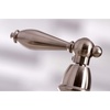 image:imageKingston Brass KS7271ALBS Kitchen Faucet with Side Sprayer Polished ChromeBrushed Nickel