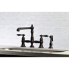 image:imageKingston Brass KS7271ALBS Kitchen Faucet with Side Sprayer Polished ChromeOil Rubbed Bronze