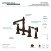 image:imageKingston Brass KS7271ALBS Kitchen Faucet with Side Sprayer Polished ChromeOil Rubbed Bronze